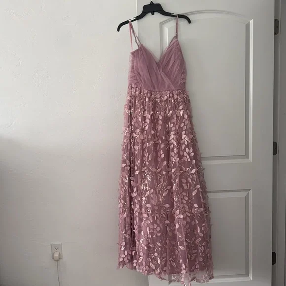 NWT TRIXXI Fit & Flare Floral Tulle Skirt Maxi Prom Dress - Size: 11 - Picture 4 of 12